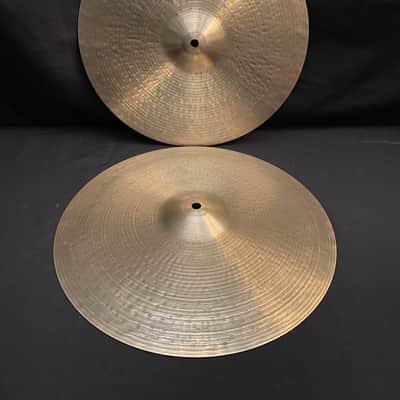 Zildjian 15" K Canada Hi-Hat cymbals 1283 - 1248 grams Late 1970's image 2