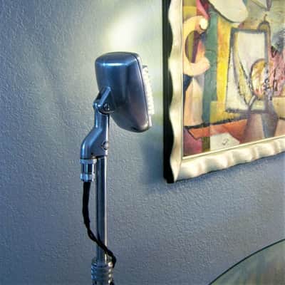 Vintage 1960's Shure 51S dynamic Microphone mod LED light / lamp w cable 51 55 55S # 2 image 14