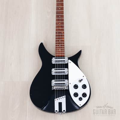 1994 Rickenbacker 350V63 Liverpool Jetglo, Full Scale w/ Hot Toaster Top Pickups, Case image 2