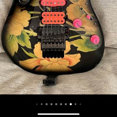 AUTOGRAPHED Ibanez JEM77-FP Steve Vai Signature 1988 - 2004 - Floral Pattern image 25