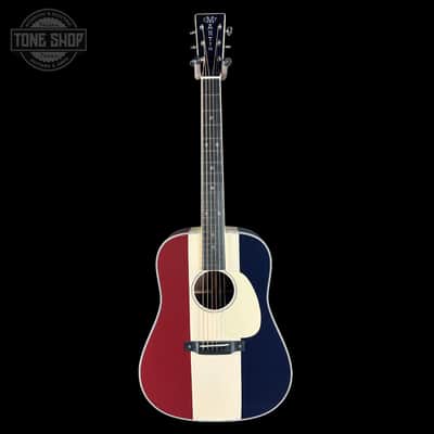 Martin Custom Shop Dread Red/White/Blue Sitka/EIR w/case 2868625 image 2
