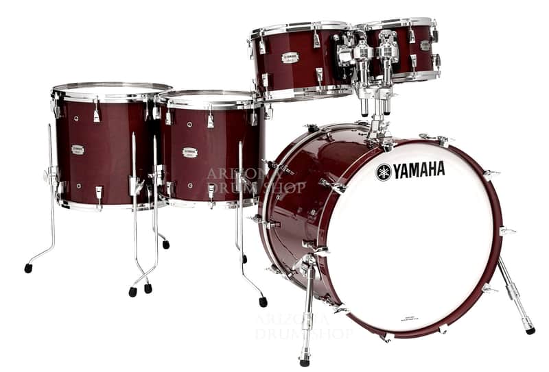 Yamaha AM2F50J Absolute Hybrid Maple 10x7/12x8/14x13/16x15/22x18" 5pc Shell Pack Classic Walnut - In Stock ! image 1