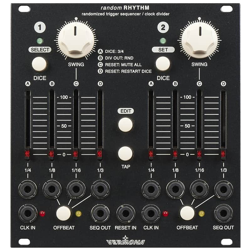 Vermona Modular random RHYTHM Eurorack Trigger Sequencer Module image 1