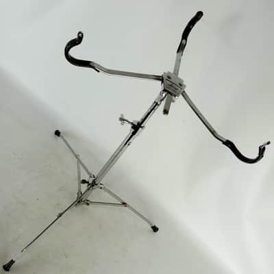 Ludwig Snare Drum Stand#1355 60s Atlas Basket Rockers Black/White Tripod Vintage image 1