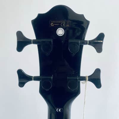 Ibanez AEB-10BBE-BK 4 String Acoustic Bass in Black, Spruce Top, Mahogany Body image 9