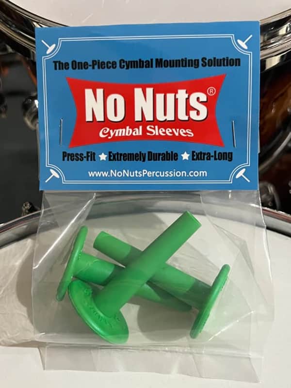 NO NUTS NN-5006 CYMBAL SLEEVES GREEN (PACK OF 3) image 1