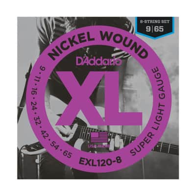 D'Addario E-Guit.Strings EXL120-8 09-65 Nickel Wound 8-String - Electric Guitar Strings image 1