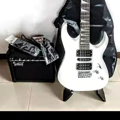 🎸+Amp! Unmarked "EyeBuzz" G Style Electric Guitar +Rosewood Fretboard +Cable!🎸 image 12