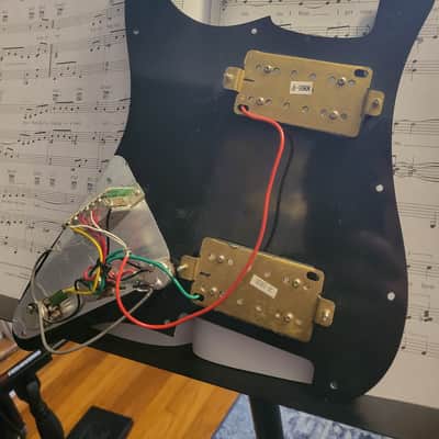 Prewired Pickguard Strat Style Dual Humbucker image 2