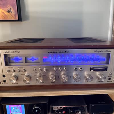 Marantz Model 2330B 130-Watt Stereo Solid-State Receiver 1977 - 1979 - Silver with Wood Case image 1