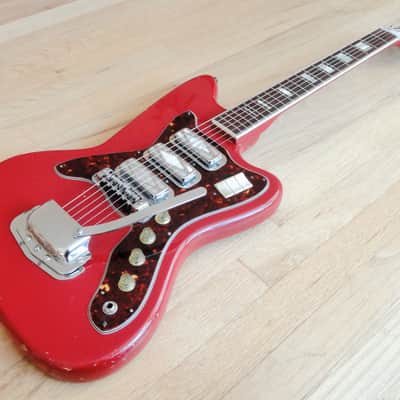 1967 Silvertone by Harmony 1488 Silhouette Vintage Guitar DeArmond Gold Foils image 12