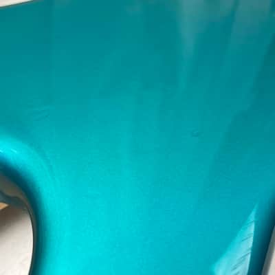 Fender PARTS Stratocaster - 1999 American Deluxe neck on 1983 Dan Smith-era Standard Strat body with Case - Transparent Teal image 23