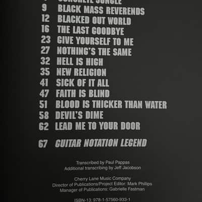 Black Label Society - Shot To Hell - Guitar Tab / Tablature Book Zakk Wylde image 3