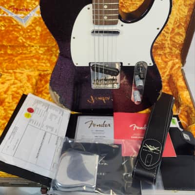 Fender Custom Shop 1960 Tele Relic, Time Machine, Ash Body, AAA Rosewood FB, Magenta Sparkle, w/HSC image 2