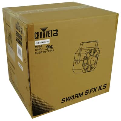 Chauvet DJ Swarm 5 FX ILS RGBAW 3-in-1 DMX LED Rotating Derby/Laser/Strobe Light image 8