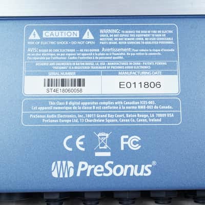PreSonus Studio 1824 USB 2018 Silver w/ Power Supply, USB Cable image 10