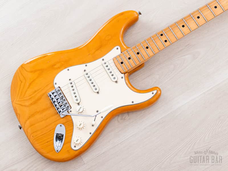 1974 Fender Stratocaster Vintage Electric Guitar Natural w/ Case image 1