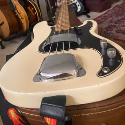 Fender Precision Bass with Slab Body and Maple Fretboard Blonde 1966 image 1