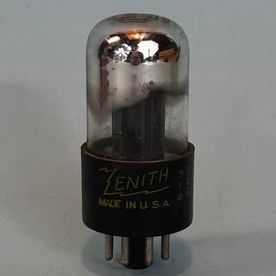 Vintage Sylvania 6SN7GTA Zenith Black Plate Chrome Top Tube Valve! T540 image 1