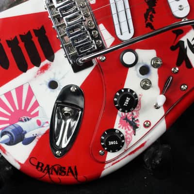 Custom Painted and Upgraded (Aged and Worn) Fender Squier CXS Strat With Matching Headstock and Pickguard image 10