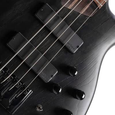Cort 4 String Bass Guitar, Right, Open Pore Transparent Black, one size (B4ELEMENTOPTB) image 5