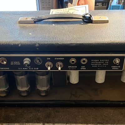 Fender Showman Guitar Amp Head Black Panel / 1964 image 2