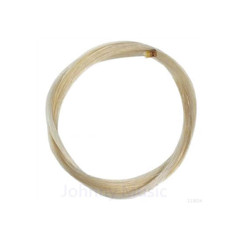 Hand Selected 30" White Mongolian Horsehair Hank Naturally Refined & Unbleached Standard Violin Viola Bows image 1