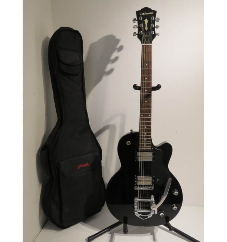 DeArmond by Guild M70 Electric Guitar - Black with Bigsby Trem