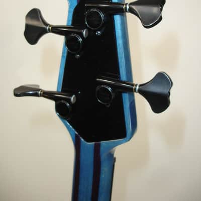 Peavey Cirrus 4 Flame Maple Trans Blue 35" Scale 4-String Electric Bass Guitar with Case image 8