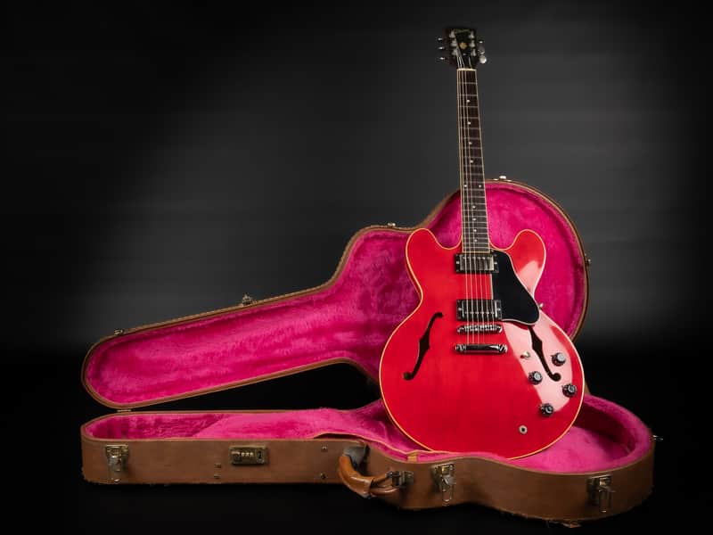 1990 Gibson ES-335 Dot Reissue - Cherry | Vintage USA Post Norlin Era Semi-Hollow Bill Lawrence Humbucker | OHSC image 1