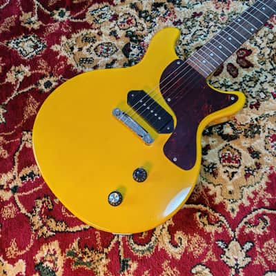 1990's Greco Les Paul Junior Jr Double Cut (EJR) TV Yellow, Made in Japan MIJ image 4