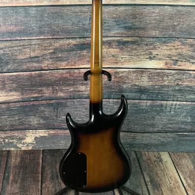 Used Vantage X-99 4 String Electric Bass with Gig Bag- Sunburst image 3