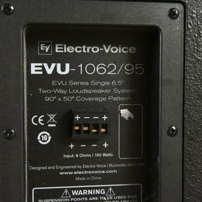 Electro-Voice (EV) EVU-1062/95 6.5" 2-Way Passive Loudspeaker (PAIR) CG012EJ image 7