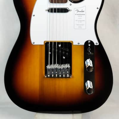 Fender Standard Telecaster Electric Guitar Laurel Fingerboard, White Pickguard, 3-Color Sunburst image 6