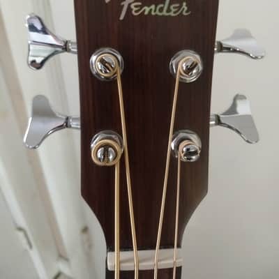 Fender BG29 NAT Acoustic/Electric Bass with Hard Case image 3