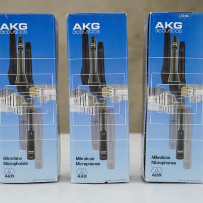 3 AKG D4400 Dynamic Microphones w/ Hosa Ground Lift XLR Adapters #48061 image 5