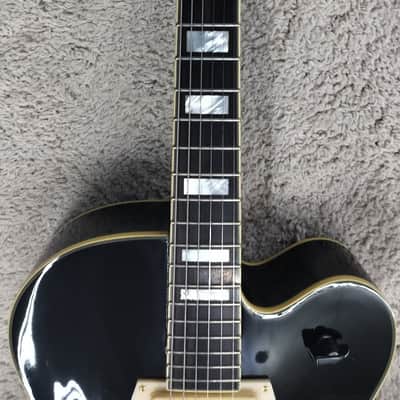 D'Angelico Excel 59 Hollowbody Electric Guitar w/Case, Black DAEX59BLK B-Stock image 8