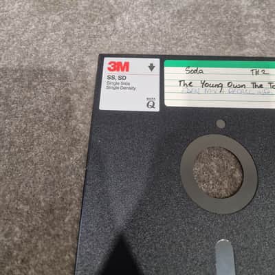 Soda – Britpop Band Collectible Studio Floppy Disk “TH2” – Very Good w/ Handwritten Label & Session Metadata image 2