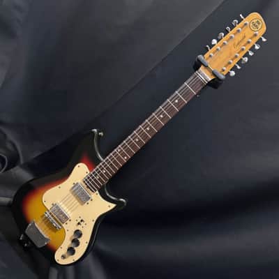 Kapa Continental 12 String Guitar - All Original - Hofner 511 Humbucker Pickups - Modern Faux Tweed Hard Case - 1966 image 2