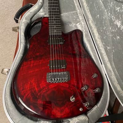 Emerald Virtou Hybrid Acoustic-Electric-MIDI Guitar - Claro Walnut-Red - 2022 MINT image 1