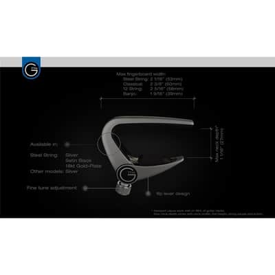 G7 Th Newport 6 String Silver Capo image 4