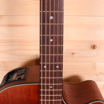 Takamine EF340SC GN Solid Cedar Top / Layered Mahogany Dreadnought Acoustic-Electric Guitar Bild 8