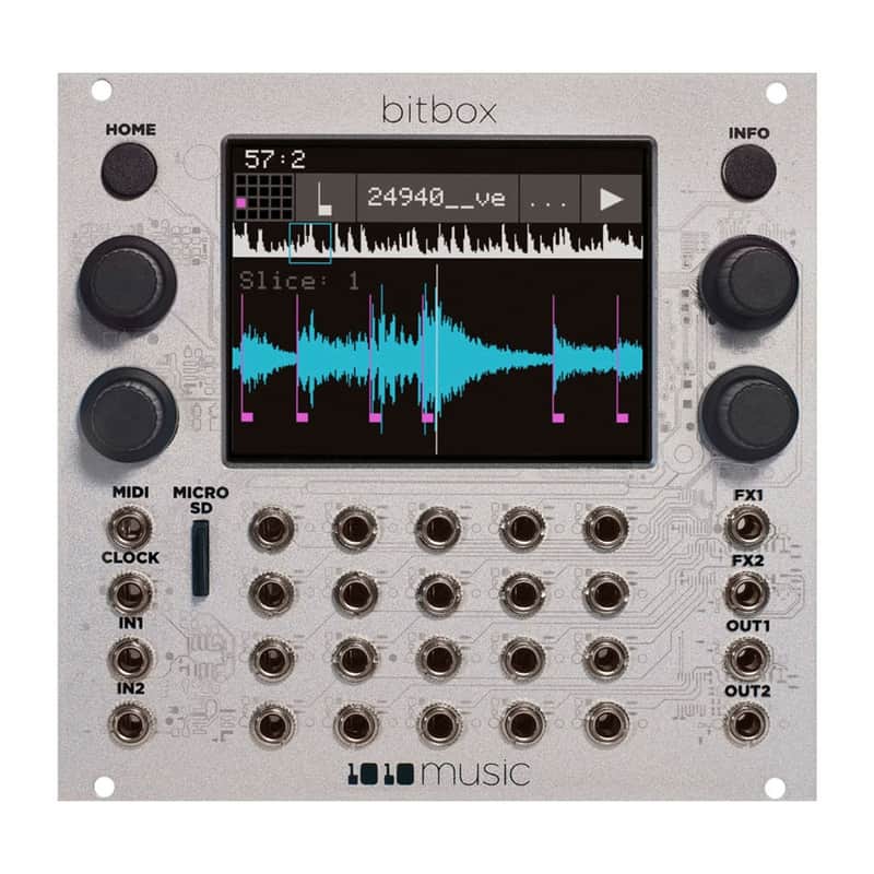 1010 Music BitBox MK2 Eurorack Sampler Module (Silver) image 1