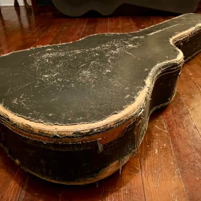 Ess & Ess Vintage Guitar Case 1950s - Black and Gold image 13