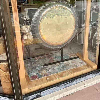 Krishna 32” Gong w/ Beater & Wood Stand image 4