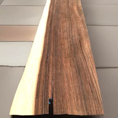 1 Genuine Brazilian Rosewood Veneer Sheet 140x6.5x1/42 inch Guitars Body Top Restoration Projects image 2