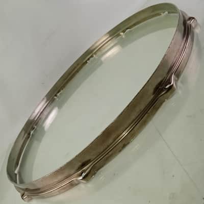 Leedy 16"10Lug Snare Drum Batter Rim/Hoop Vintage 20s Nickel Brass NOB Floor Tom image 5