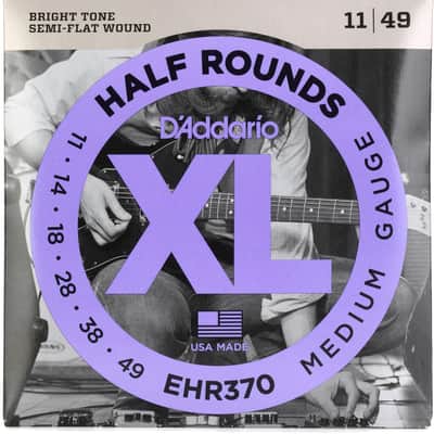 D'Addario EHR370 XL Half Rounds Electric Guitar Strings - .011-.049 Medium image 1