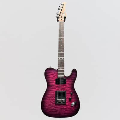 Schecter PT Pro Electric Guitar - Transparent Purple Burst image 11