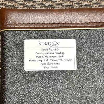 Knaggs Guitars - Kenai - Creme - Maple Top - Gold Hardware - Knaggs Influence Bridge - Lollar Imperial K Pickups - Ebony Fretboard with Block Inlays - OHSC - Call for Best Price !!! image 12